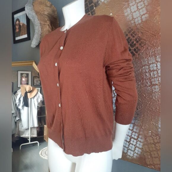 Nwt Zara Wool Blend Fine Knit Cardigan - Picture 12 of 12